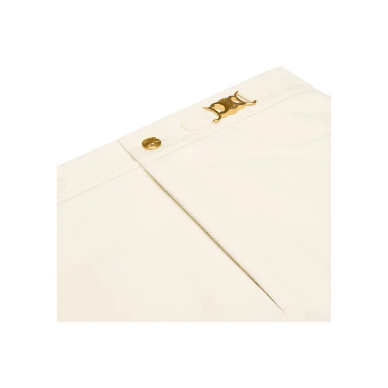 CELINE Casual Pants Women's Ecru-2