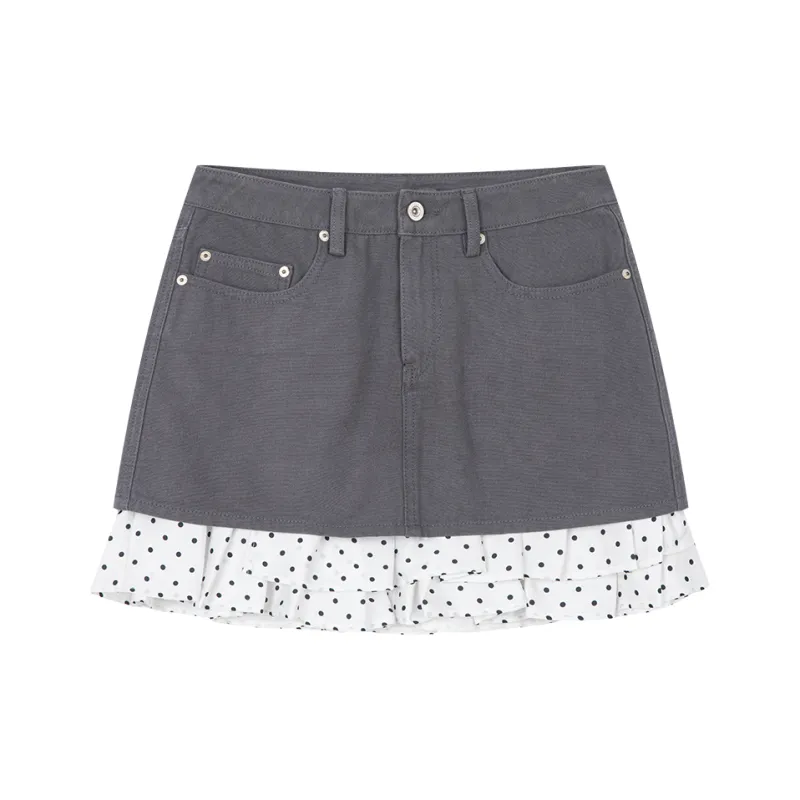 UOOYAA Casual Short Skirts Women's-0