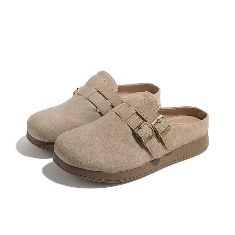 HUANQIU Abrasion Resistant Slip Resistant Closed Toe Slippers Women's Umber-2