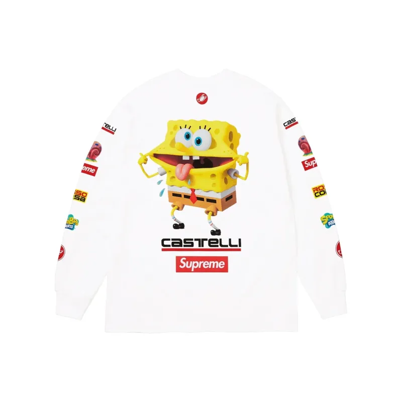 Supreme SpongeBob/Castelli Racing L/S Tee-0