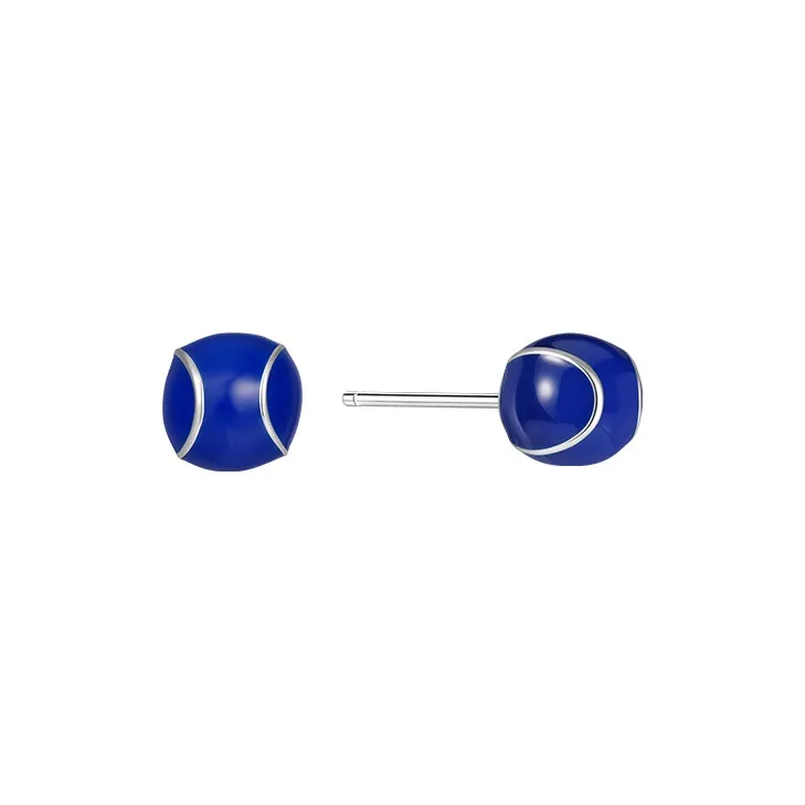 SHINE Tennis Collection S925 Silver, Copper Stud Earrings Women's-0