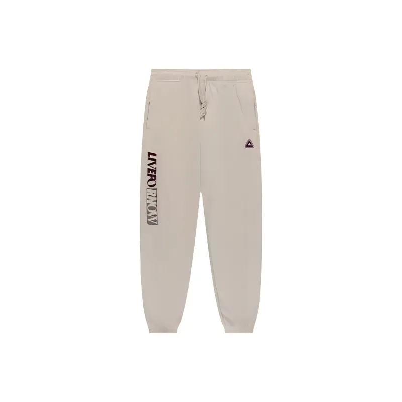 PEAK Fashion Collection Knitted Sweatpants Women's White Light Khaki-0