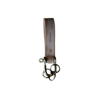 Hender Scheme Cow Leather Keychains Unisex Brown