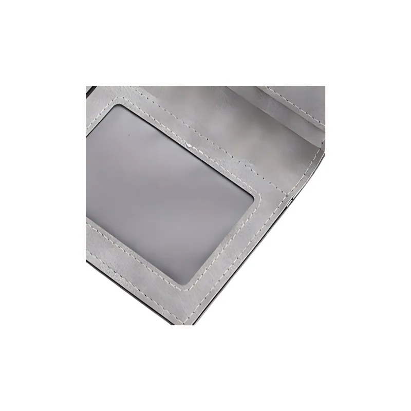 REDOO PU Wallet Men's Light Gray/Black-2