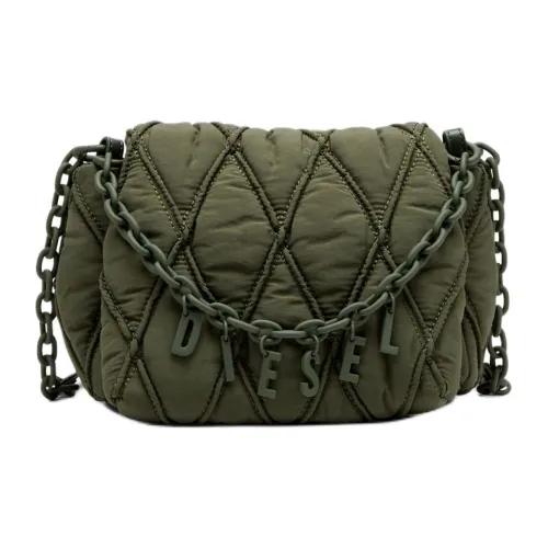 DIESEL Polyamide Shoulder Bag Trumpets Women's Dark Green