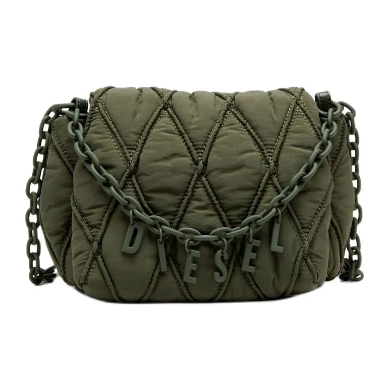 DIESEL Polyamide Shoulder Bag Trumpets Women's Dark Green-0