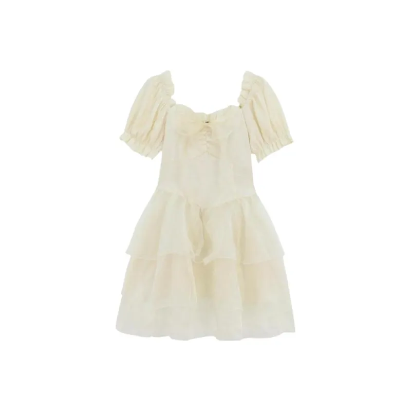 XIANSINIAO Short Sleeved Dress Women's-0