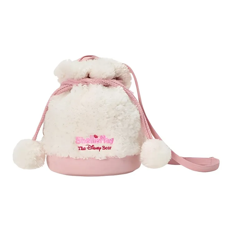 Disney Fabric Shoulder Bag Regular Women's White & Pink-2