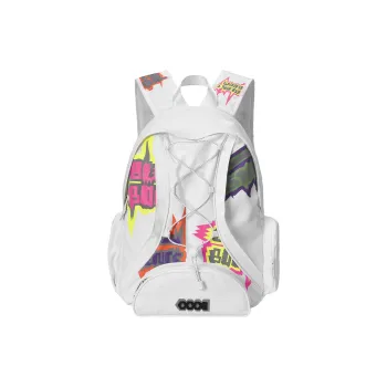 COEXISTENCE Polyester Backpack Unisex White