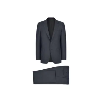 CANALI Business Suit Men's Charcoal Gray