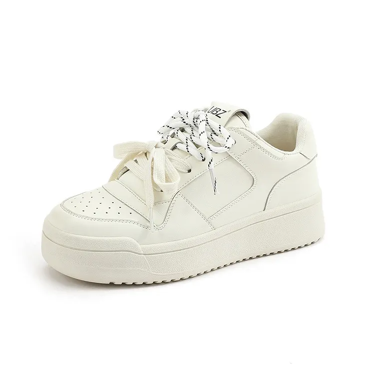 UBZ Low Top Skateboard Shoes Women's Ivory White-0