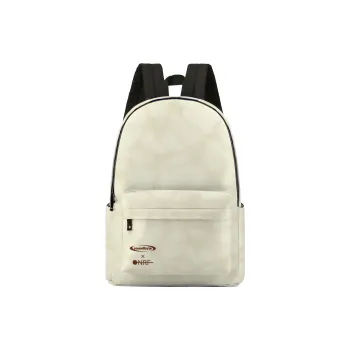 Soundbyte Polyester Backpack Unisex Pearl White