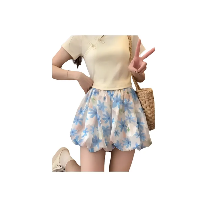 Hao Zhilang Casual Short Skirts Women's-1