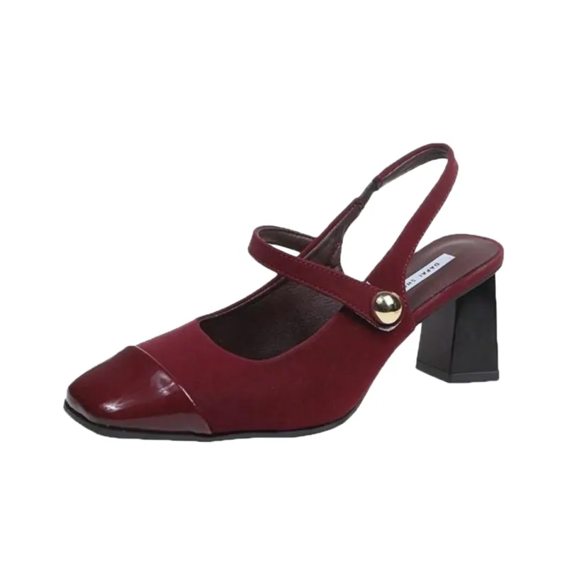 Puppytown Chunky Heel High Heels Women's-2