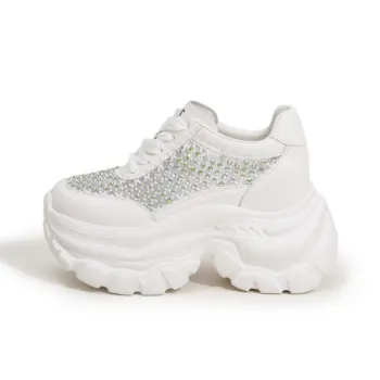 Milan Love Song Shock Absorbers With Abrasion Resistant And Slip Resistant Properties Low Top Chunky Sneakers Women's