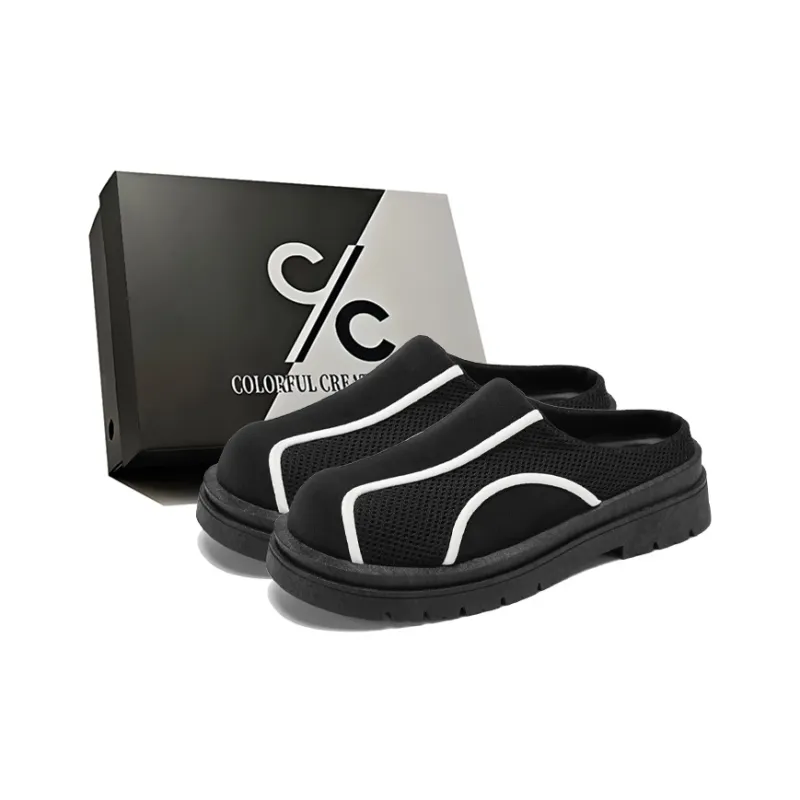Colorful Creations Stitching Quiet, Odor Resistant, Slip Resistant Closed Toe Slippers Men's Box-0