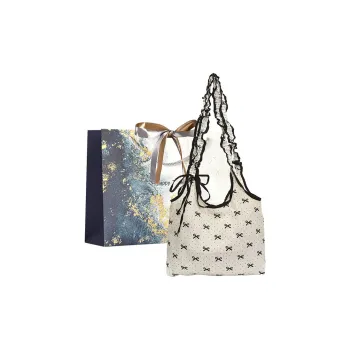 Iman's House Special Material Tote Bag, Shoulder Bag Women's White