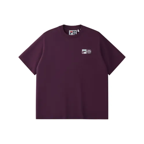 FILA FUSION T Shirt Unisex Purple Sweet Potato PU