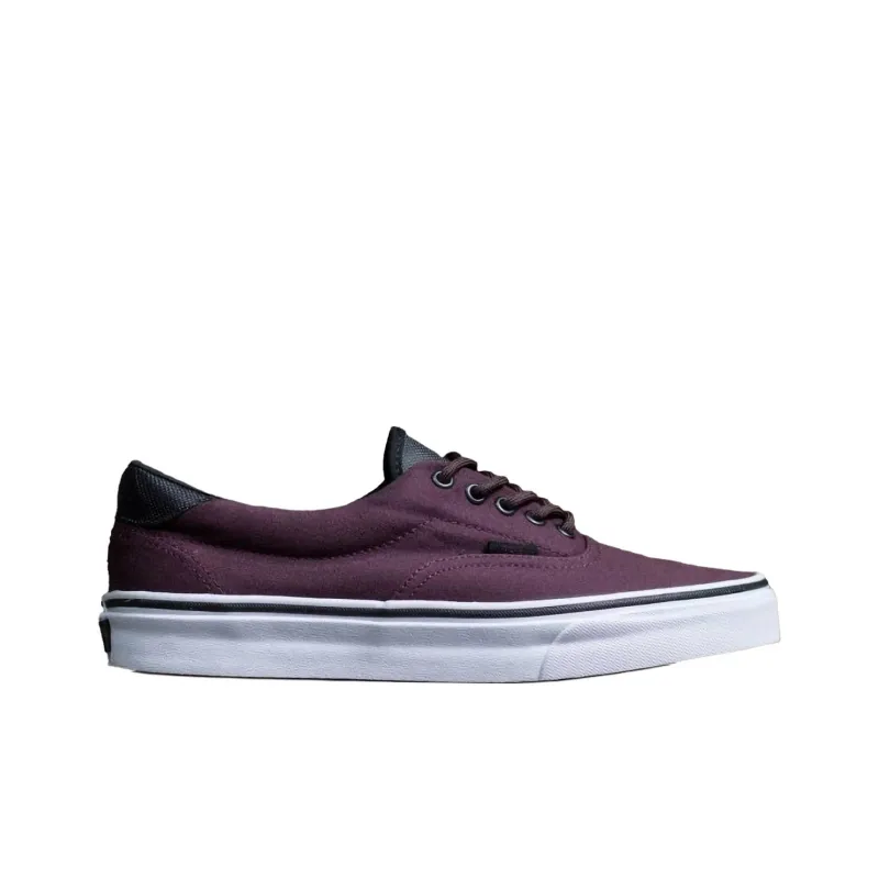 Vans Era 59 Anti Slip Wear Resistant Low Top Skateboard Shoes Unisex Red Brown-1