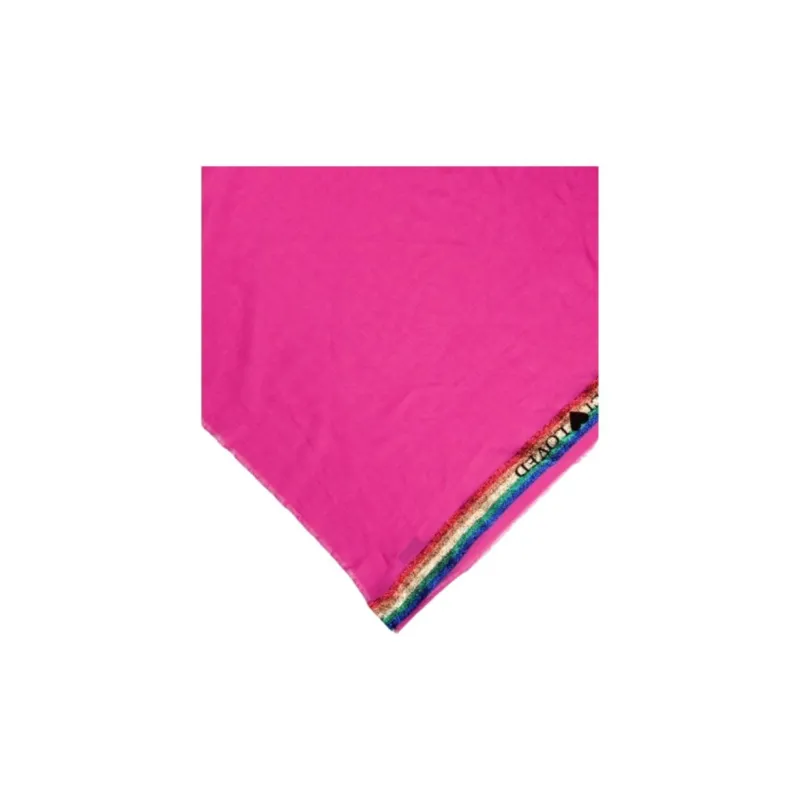 GUCCI Cotton Knit Scarves Unisex Pink-2