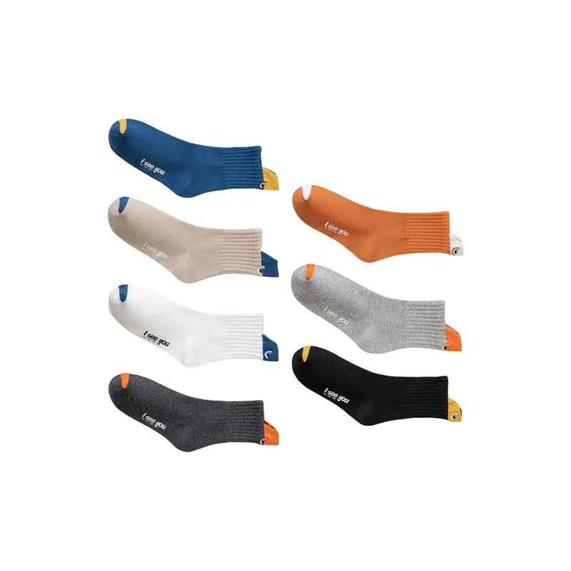 The Temptation Of The Muse Mid Calf Socks Men's 7 Pack-3