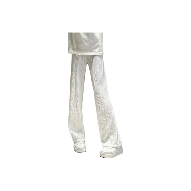 DARK HORSE Casual Pants Unisex Ice Silk White-1