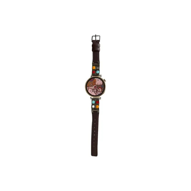 LOVINGCOOL Huawei Compatibility Watch Band Leather, Metal-3