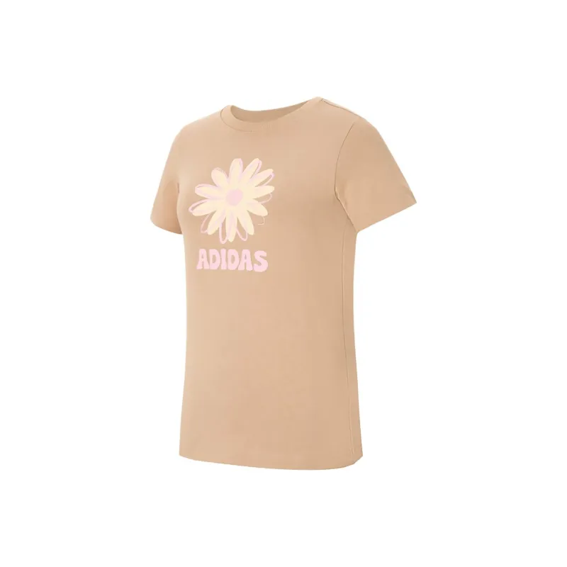 Adidas SS25 T Shirt Women's Warm Sand-0