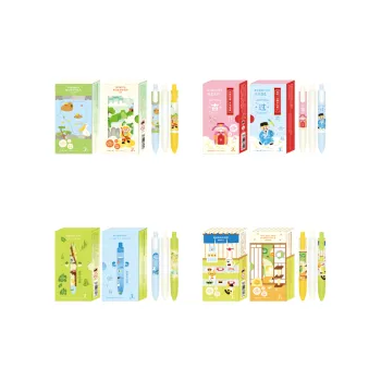 SANNIANERBAN Press The Rotating Pen Cartoon Quick Dry Ballpoint Pen