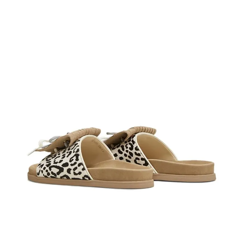TATA Leather Patchwork Slide Slippers Women's-3