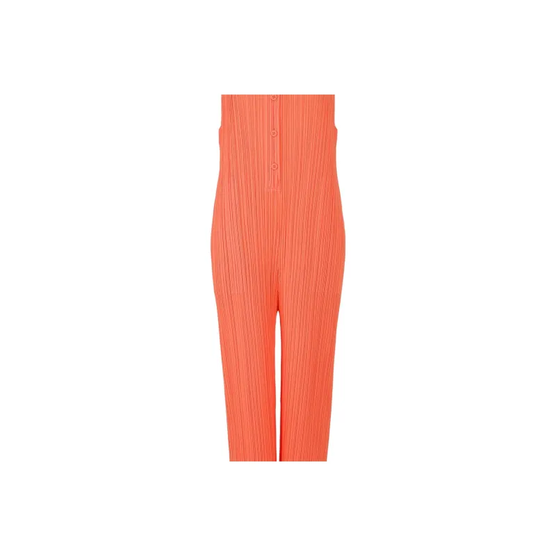 PLEATS PLEASE ISSEY MIYAKE Jumpsuit Women's Coral Orange-2