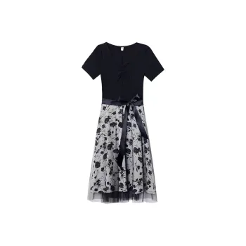 Mu Qingqing Short Sleeved Dress Women's