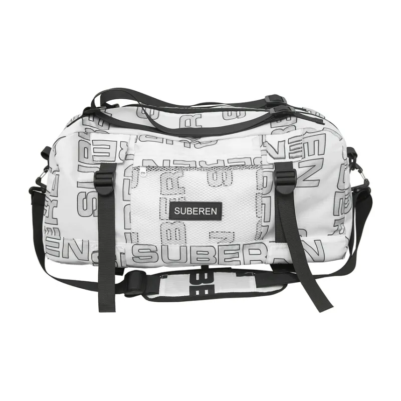Moonshine Nylon Travel Bag Unisex Black/Ecru/Green/Yellow/Purple-3