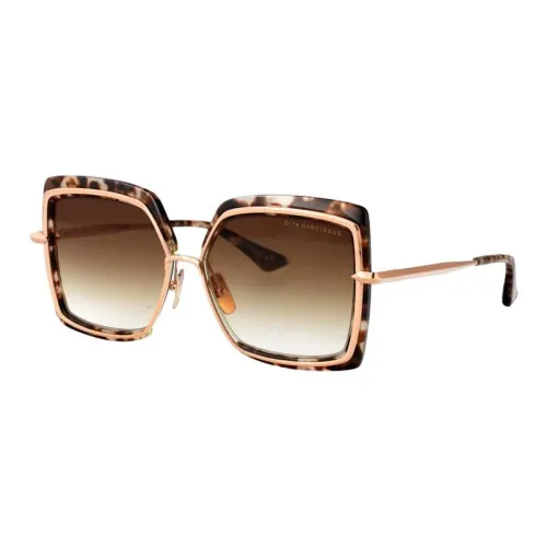 DITA Titanium Alloy Metal Cat Eye Sunglasses Unisex Gold