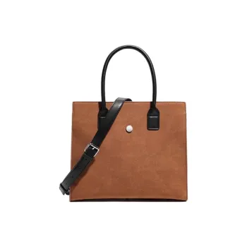 VIHUS PU Shoulder Bag, Crossbody Bag, Handbag Unisex Brown