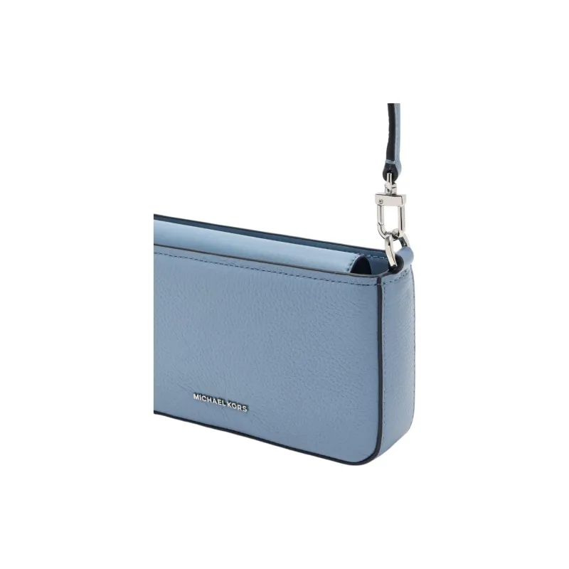 MICHAEL KORS Bryant Cow Leather Shoulder Bag, Crossbody Bag Trumpets Women's Blue-4