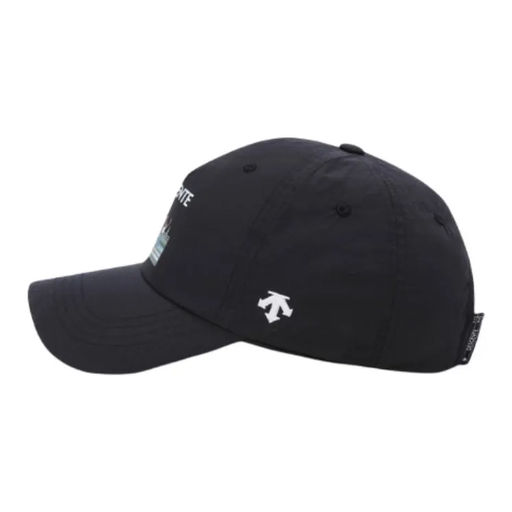 DESCENTE Nylon Baseball Caps Unisex Black-2
