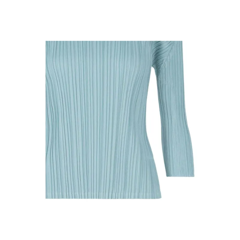 PLEATS PLEASE ISSEY MIYAKE Shirt Women's Blue Gray-4
