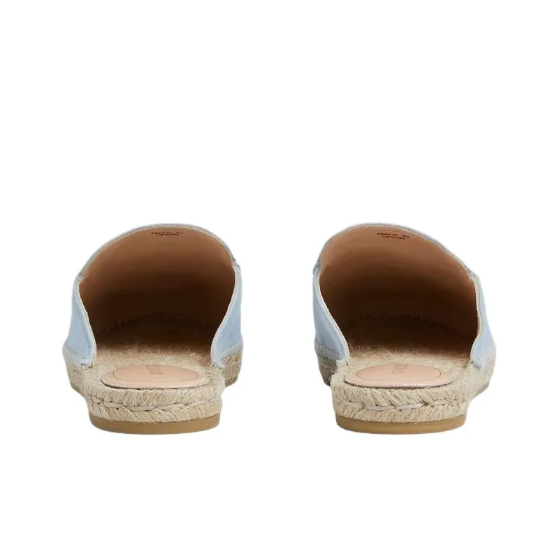 GUCCI Rubber Sole Slip Resistant Closed Toe Slippers Women's Light Blue-4