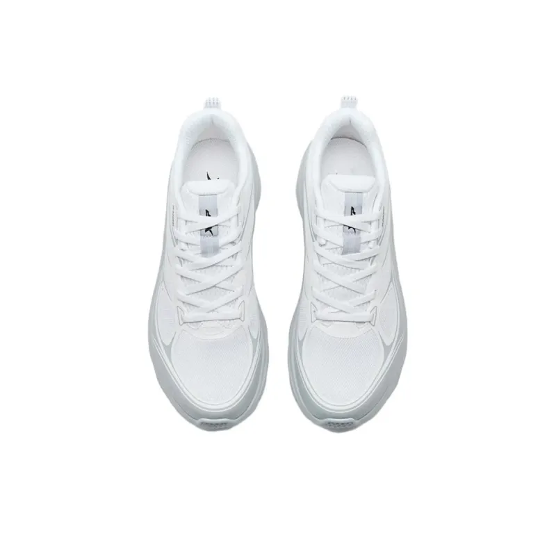 XTEP Anti Slip Wear Resistant Low Top Casual Running Shoes Men's White Gray-3