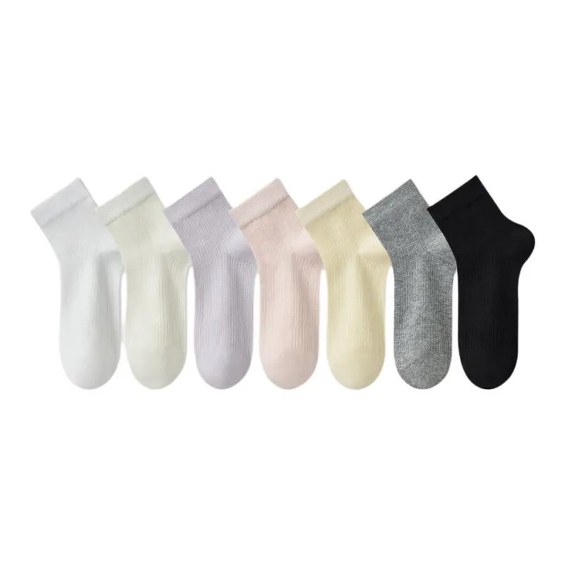 Temooues Mid Calf Socks Women's Combo Set-9