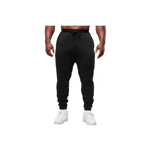 GYMSHARK Power Wordmark Knitted Sweatpants Men's Black