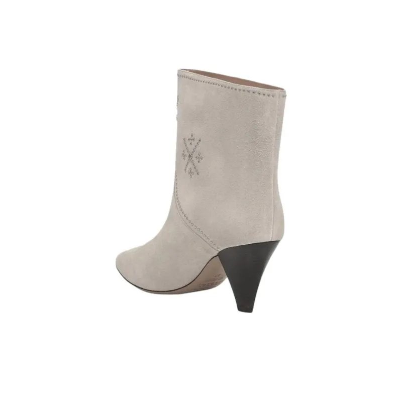 ISABEL MARANT Loline Ankle Boots Women's Greige-2