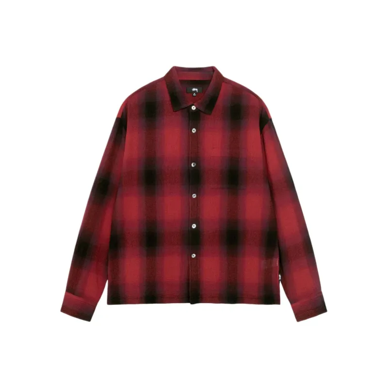 Stussy Loose Weave Plaid Shirt-2