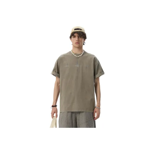 JHYQ T Shirts Unisex Vintage Coffee
