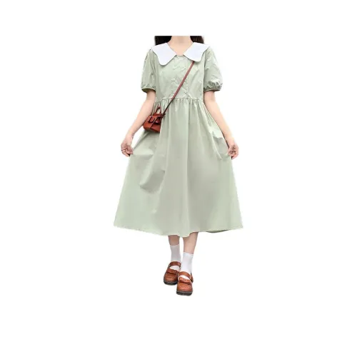 Mu Qingqing Short Sleeved Dress Women's