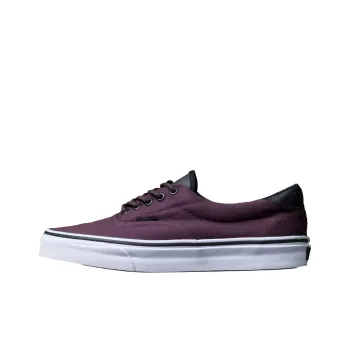 Vans Era 59 Anti Slip Wear Resistant Low Top Skateboard Shoes Unisex Red Brown