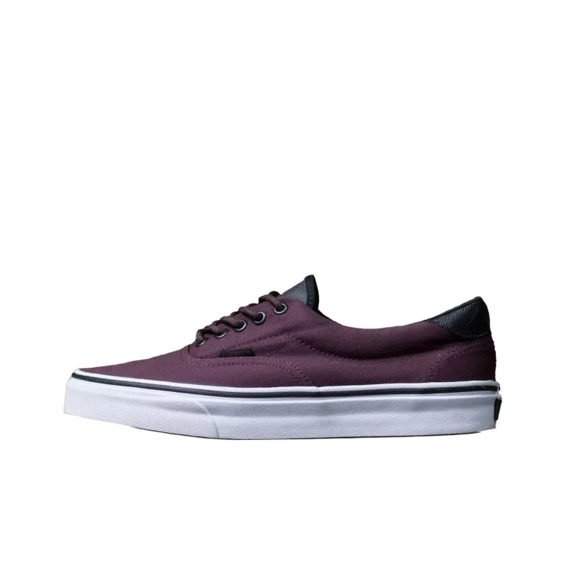 Vans Era 59 Anti Slip Wear Resistant Low Top Skateboard Shoes Unisex Red Brown-0