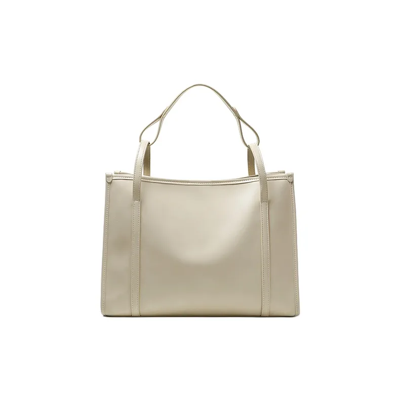 C°BANNER Cow Leather Handbag Trumpets Women's Ecru-3