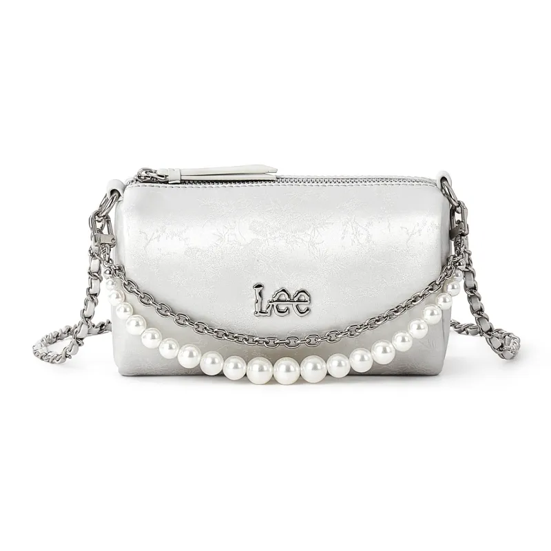 Lee PU Shoulder Bag Regular Women's Pink/Silver-8